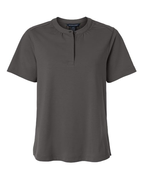 logo-left Devon & Jones WoSeaton Pebble Textured Polo-Devon&Jones-Graphite-XS-Thread Logic