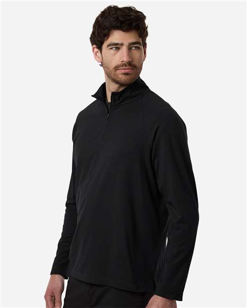 no-logo Devon & Jones Seaton Pebble Textured Quarter-Zip Pullover-Devon&Jones-Thread Logic