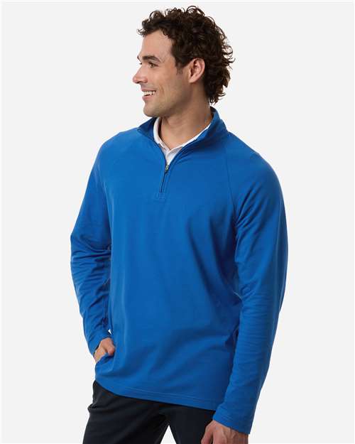 no-logo Devon & Jones Seaton Pebble Textured Quarter-Zip Pullover-Devon&Jones-Thread Logic