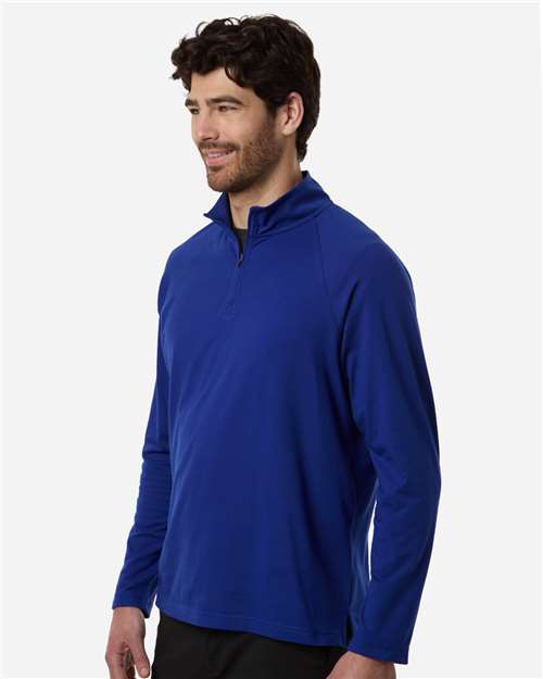 no-logo Devon & Jones Seaton Pebble Textured Quarter-Zip Pullover-Devon&Jones-Thread Logic