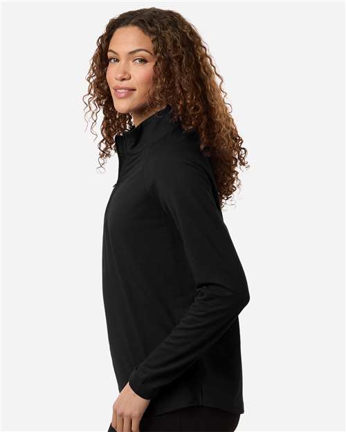 no-logo Devon & Jones WoSeaton Pebble Textured Quarter-Zip Pullover-Devon&Jones-Thread Logic