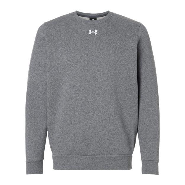 logo-left Under Armour Team Icon Fleece Crew-Under Armour-Pitch Grey Medium Heather/ White-S-Thread Logic