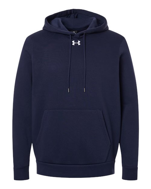 logo-left Under Armour Team Icon Fleece Hooded Sweatshirt-Under Armour-Midnight Navy/ White-S-Thread Logic