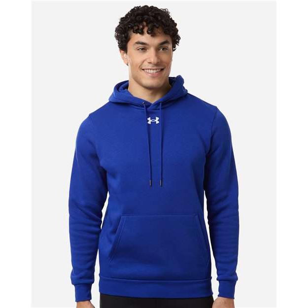 no-logo Under Armour Team Icon Fleece Hooded Sweatshirt-Under Armour-Thread Logic