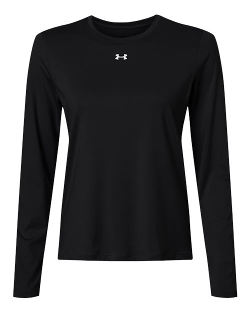 logo-left Under Armour WoTeam Vanish Long Sleeve T-Shirt-Under Armour-Black/ White-XS-Thread Logic