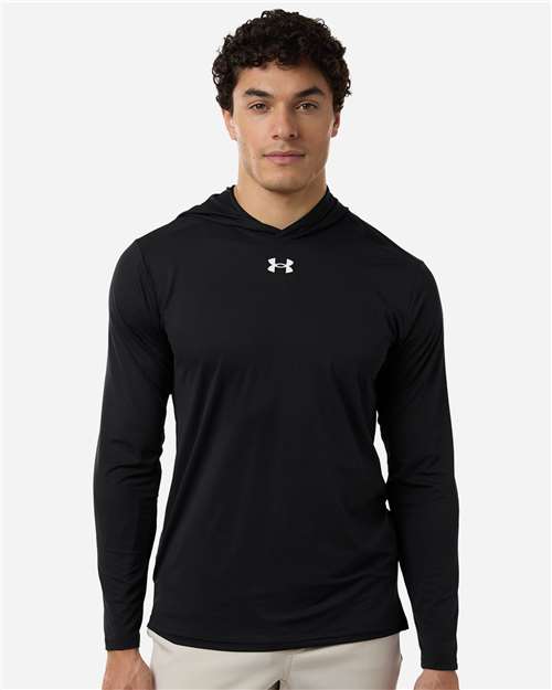 no-logo Under Armour Team Vanish Hooded Long Sleeve T-Shirt-Under Armour-Thread Logic