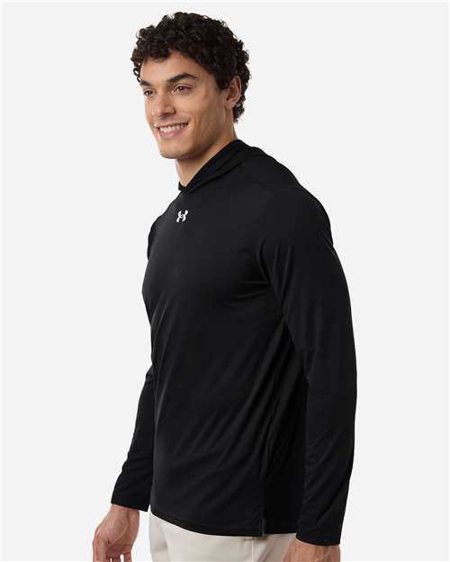 no-logo Under Armour Team Vanish Hooded Long Sleeve T-Shirt-Under Armour-Thread Logic