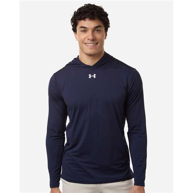 no-logo Under Armour Team Vanish Hooded Long Sleeve T-Shirt-Under Armour-Thread Logic