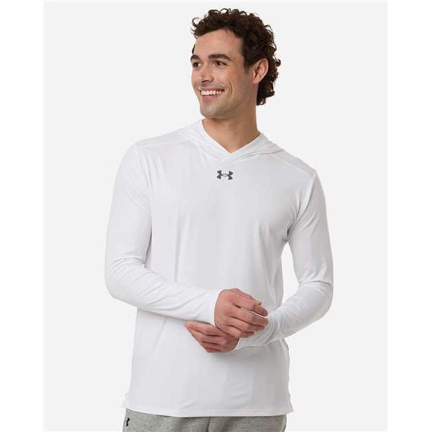 no-logo Under Armour Team Vanish Hooded Long Sleeve T-Shirt-Under Armour-Thread Logic