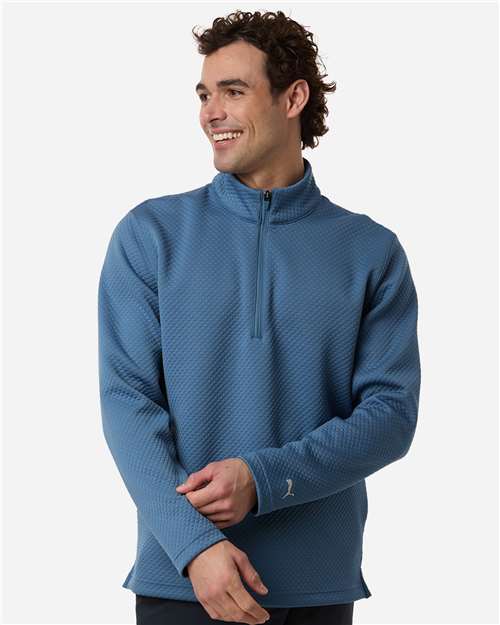 no-logo Puma Golf Pebble Quarter-Zip Pullover-Puma-Thread Logic