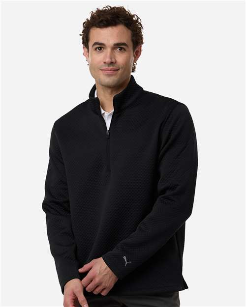 no-logo Puma Golf Pebble Quarter-Zip Pullover-Puma-Thread Logic