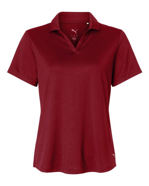 logo-left Puma Golf WoIcon Polo 2.0-Puma-Dark Crimson-S-Thread Logic