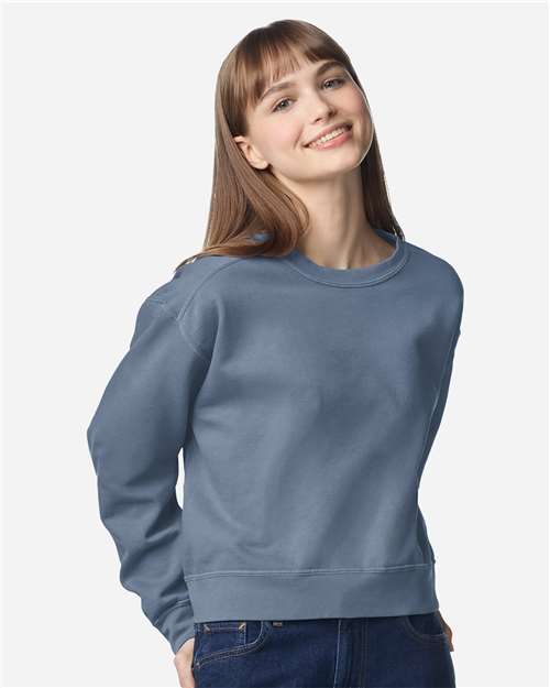 no-logo Comfort Colors WoGarment-Dyed Mid-Length Crewneck Sweatshirt-Comfort Colors-Thread Logic