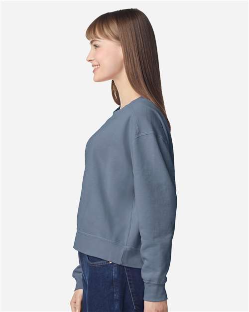 no-logo Comfort Colors WoGarment-Dyed Mid-Length Crewneck Sweatshirt-Comfort Colors-Thread Logic