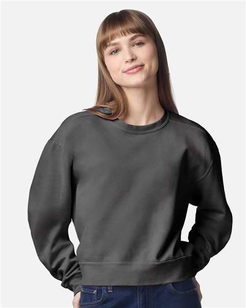 no-logo Comfort Colors WoGarment-Dyed Mid-Length Crewneck Sweatshirt-Comfort Colors-Thread Logic