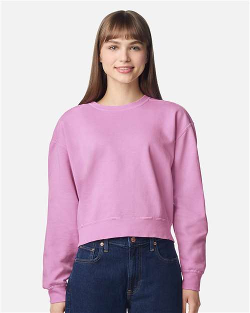 no-logo Comfort Colors WoGarment-Dyed Mid-Length Crewneck Sweatshirt-Comfort Colors-Thread Logic