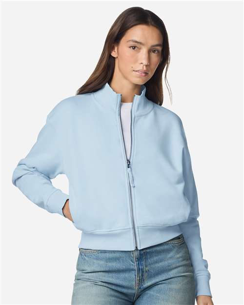 no-logo American Apparel WoFrench Terry Full-Zip Jacket-American Apparel-Thread Logic