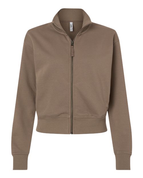 logo-left American Apparel WoFrench Terry Full-Zip Jacket-American Apparel-Savana-S-Thread Logic