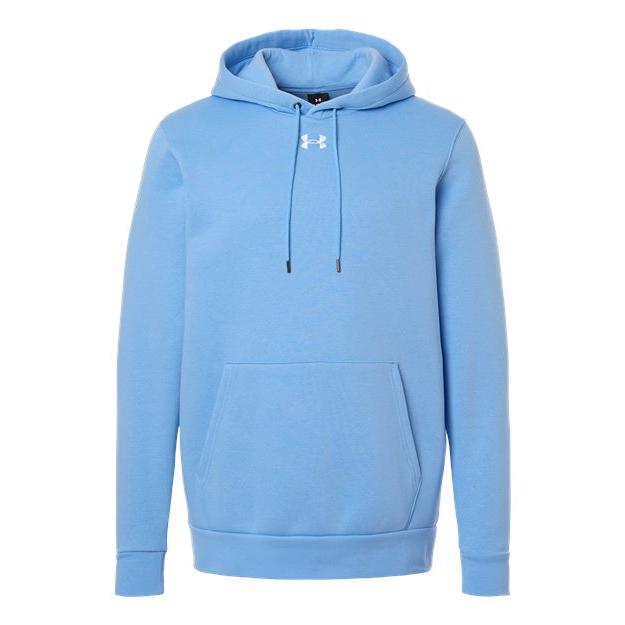 logo-left Under Armour Team Icon Fleece Hooded Sweatshirt-Under Armour-Horizon Blue/ White-S-Thread Logic