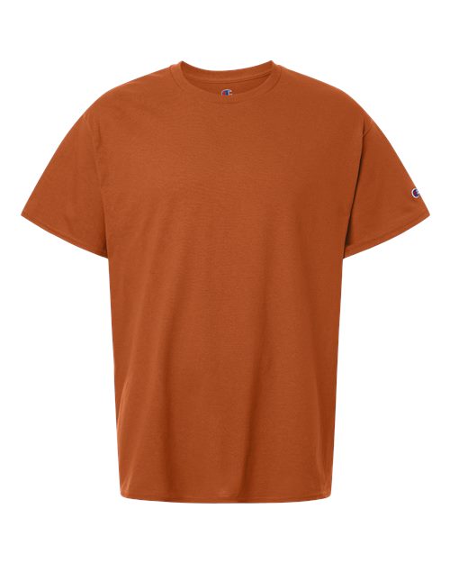 logo-left Champion Unisex Jersey T-Shirt-Champion-Texas Orange-S-Thread Logic