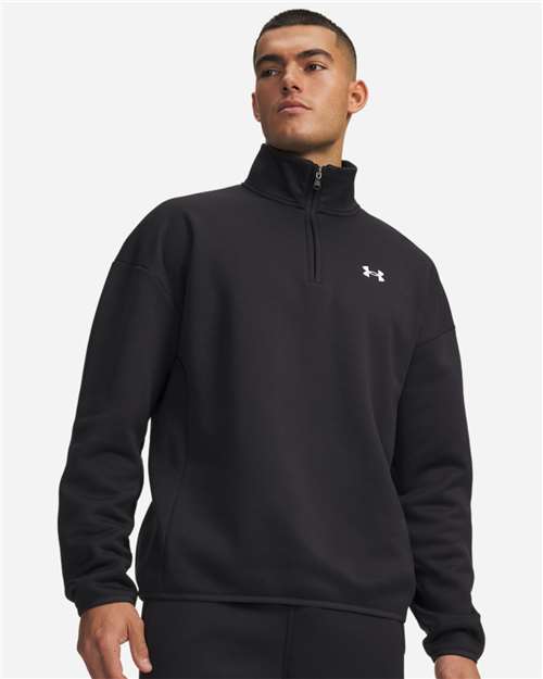 no-logo Under Armour Fleece Quarter-Zip Pullover-Under Armour-Thread Logic