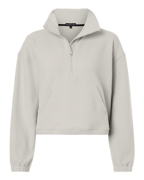 logo-left Swannies WoKenna Quarter-Zip Pullover-Swannies-Glacier-XS-Thread Logic