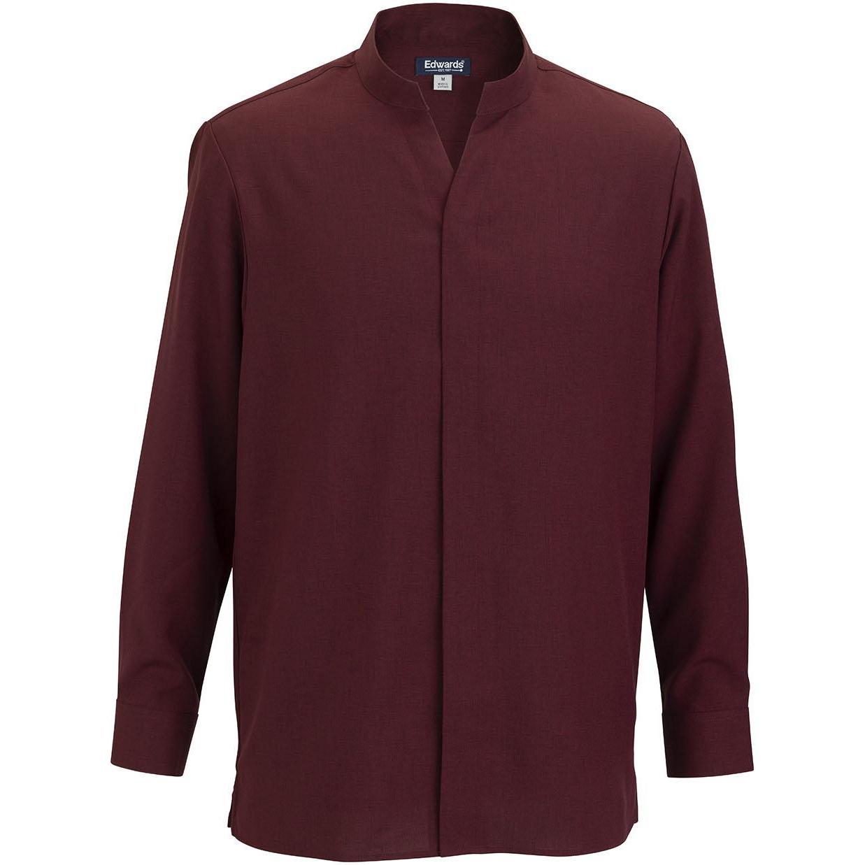 Edwards Flexbatiste Stand Up Collar Long Sleeve Mens Shirt