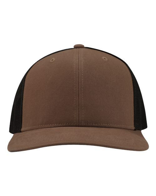 no-logo DRI Duck Heritage Pro Trucker Cap-DRI Duck-Field Khaki/ Black-Adjustable-Thread Logic
