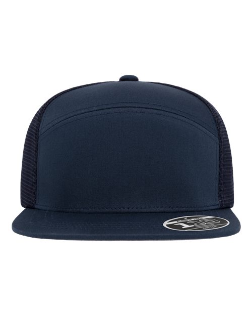 no-logo Flexfit 110 Mesh Arch Cap-Flexfit-Navy-Adjustable-Thread Logic