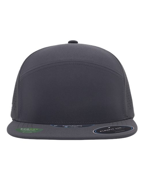 no-logo Flexfit 110 Premium Arch Perforated Cap-Flexfit-Charcoal-Adjustable-Thread Logic