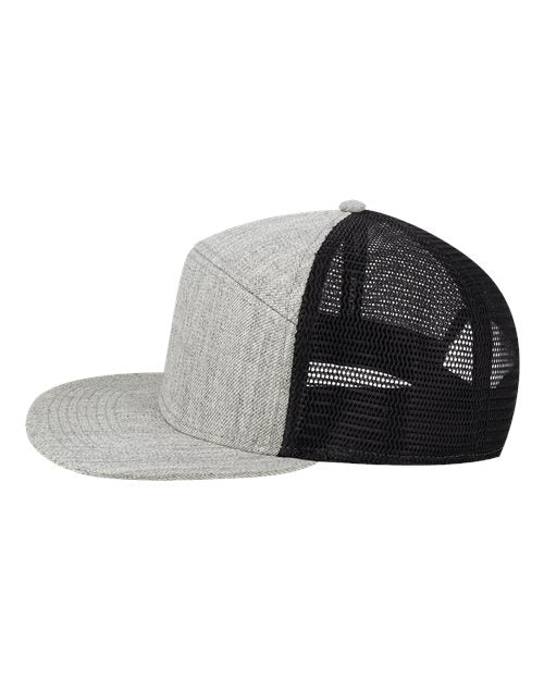 no-logo Legacy Hopback Seven-Panel Trucker Cap-Legacy-Thread Logic