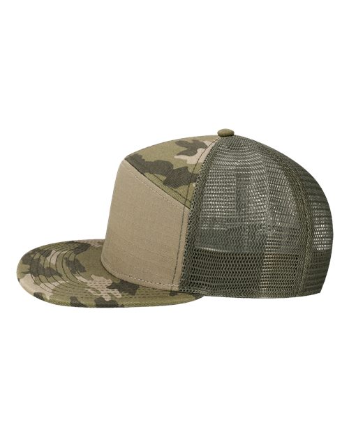no-logo Legacy Hopback Seven-Panel Trucker Cap-Legacy-Thread Logic