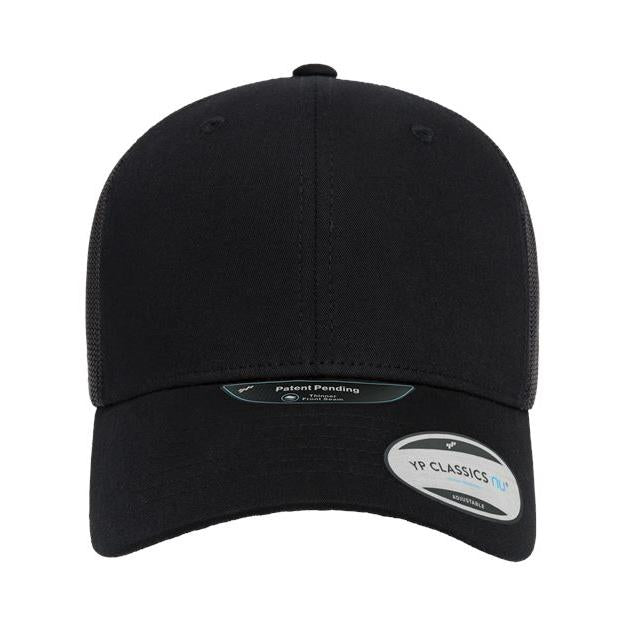 YP Classics NU Retro Trucker Cap-YP Classics-Black-Adjustable-Thread Logic