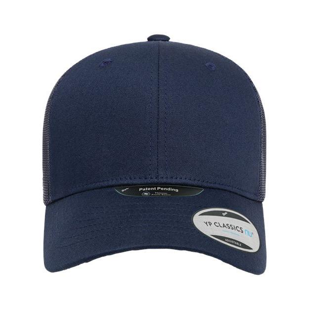 no-logo YP Classics NU Retro Trucker Cap-YP Classics-Navy-Adjustable-Thread Logic