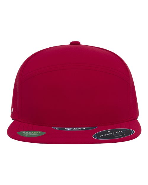 no-logo Flexfit 110 Premium Arch Perforated Cap-Flexfit-Red-Adjustable-Thread Logic