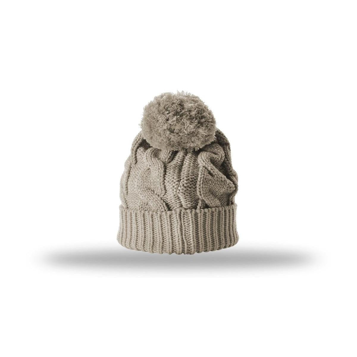 no-logo Richardson Chunk Twist Knit Beanie W/ Cuff & Pom-Richardson-Thread Logic