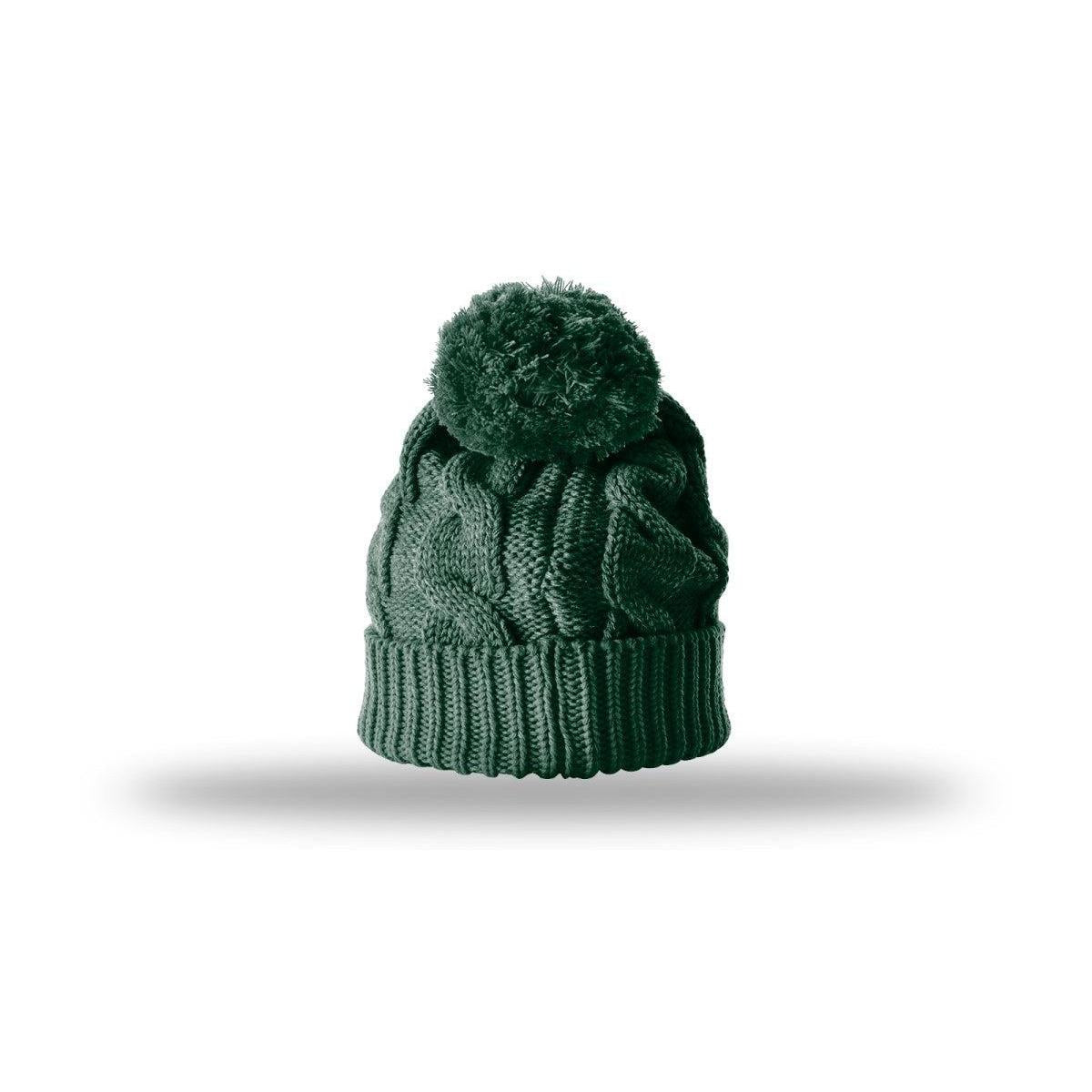 no-logo Richardson Chunk Twist Knit Beanie W/ Cuff & Pom-Richardson-Thread Logic