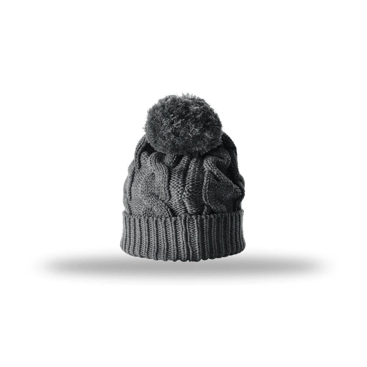no-logo Richardson Chunk Twist Knit Beanie W/ Cuff & Pom-Richardson-Thread Logic