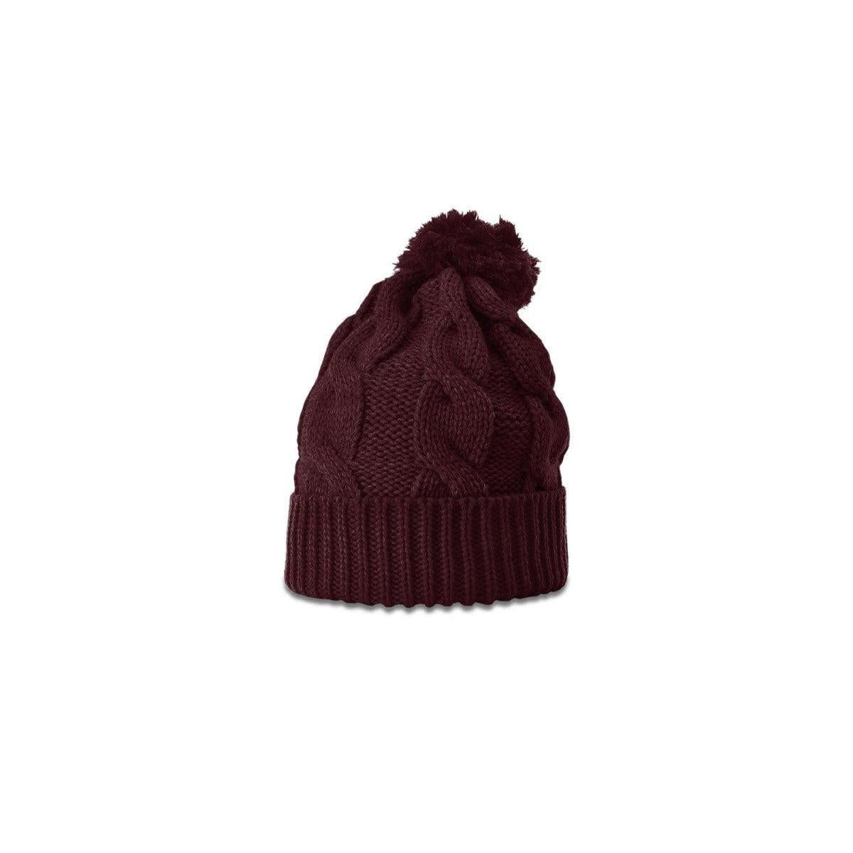 no-logo Richardson Chunk Twist Knit Beanie W/ Cuff & Pom-Richardson-Thread Logic