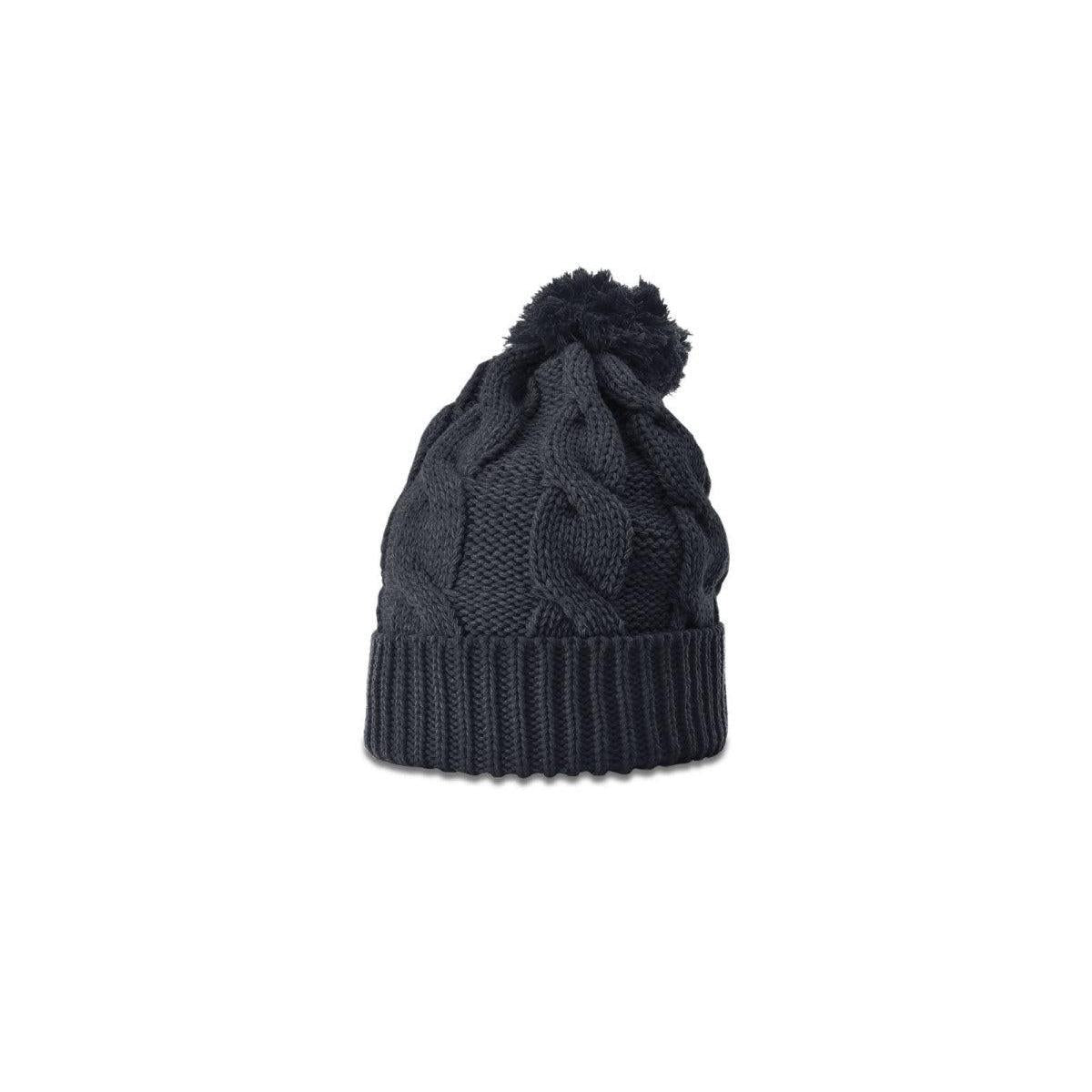 no-logo Richardson Chunk Twist Knit Beanie W/ Cuff & Pom-Richardson-Thread Logic