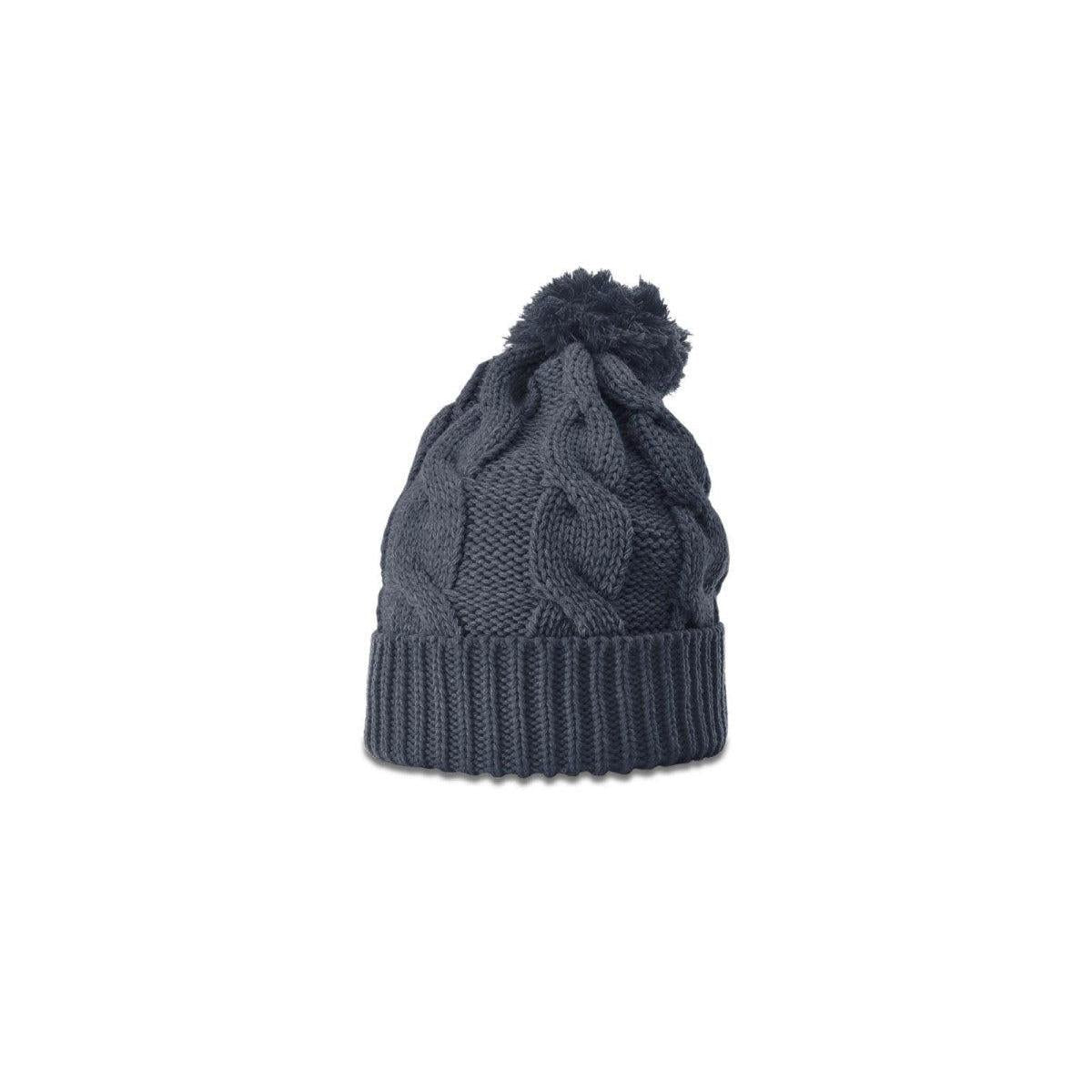 no-logo Richardson Chunk Twist Knit Beanie W/ Cuff & Pom-Richardson-Thread Logic