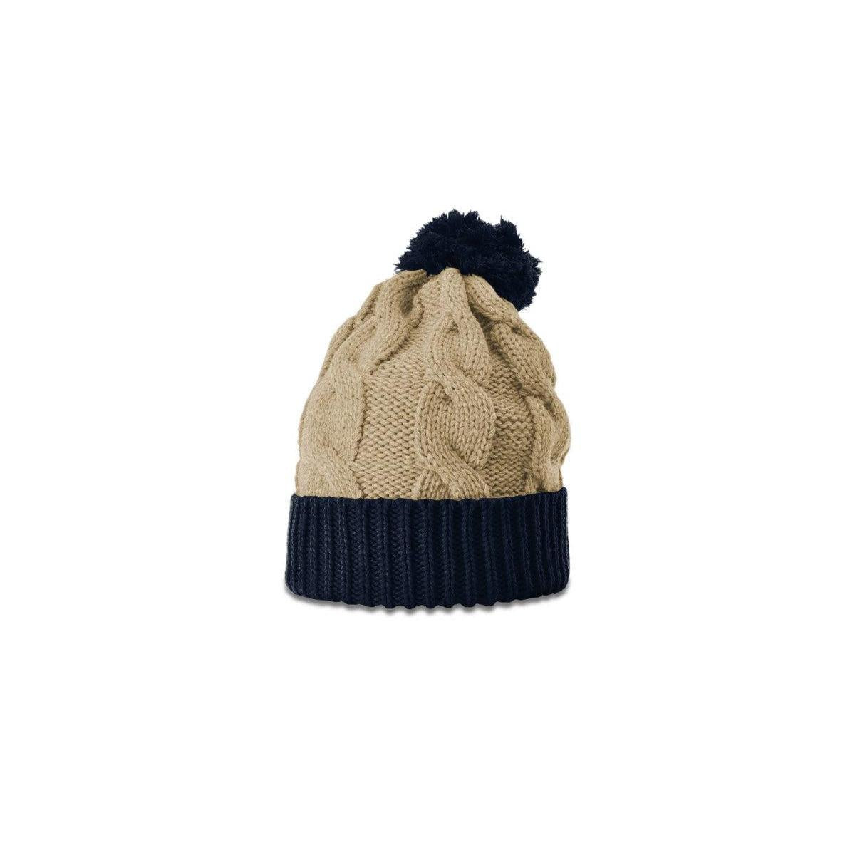 no-logo Richardson Chunk Twist Knit Beanie W/ Cuff & Pom-Richardson-Thread Logic