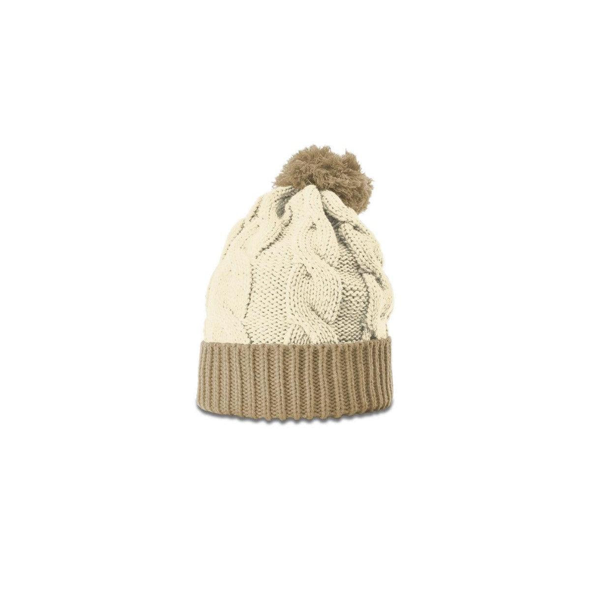 no-logo Richardson Chunk Twist Knit Beanie W/ Cuff & Pom-Richardson-Thread Logic