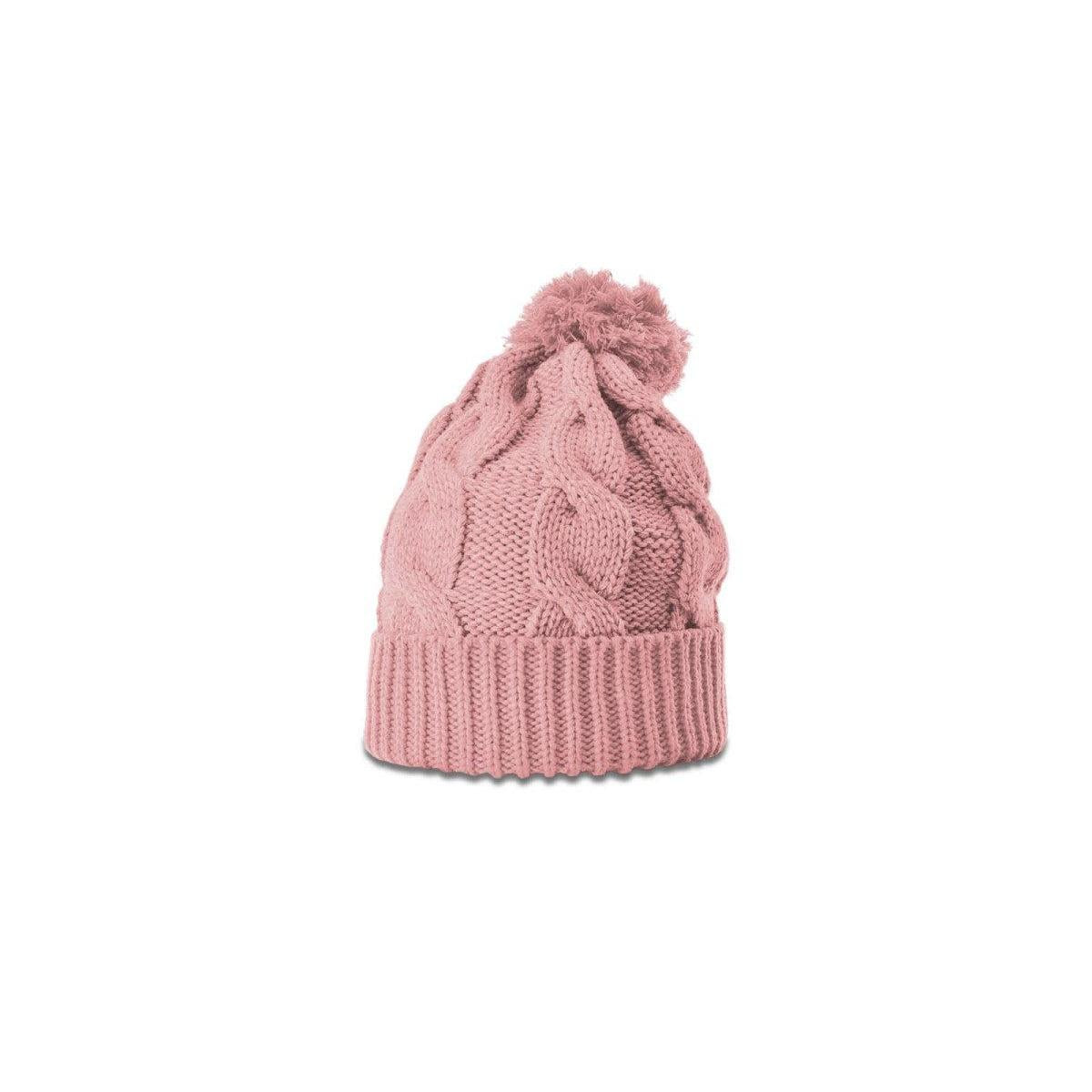 no-logo Richardson Chunk Twist Knit Beanie W/ Cuff & Pom-Richardson-Thread Logic