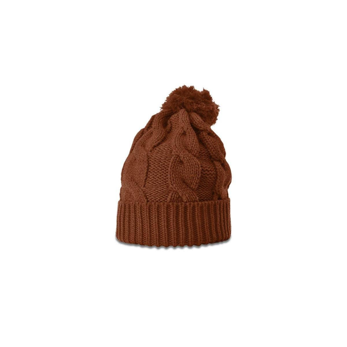 no-logo Richardson Chunk Twist Knit Beanie W/ Cuff & Pom-Richardson-Thread Logic
