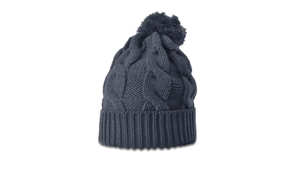 no-logo Richardson Chunk Twist Knit Beanie W/ Cuff & Pom-Richardson-Thread Logic