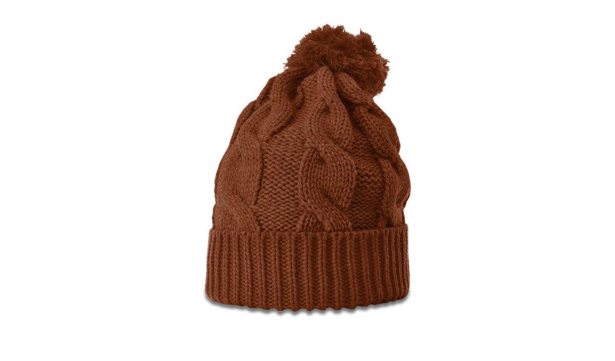 no-logo Richardson Chunk Twist Knit Beanie W/ Cuff & Pom-Richardson-Thread Logic