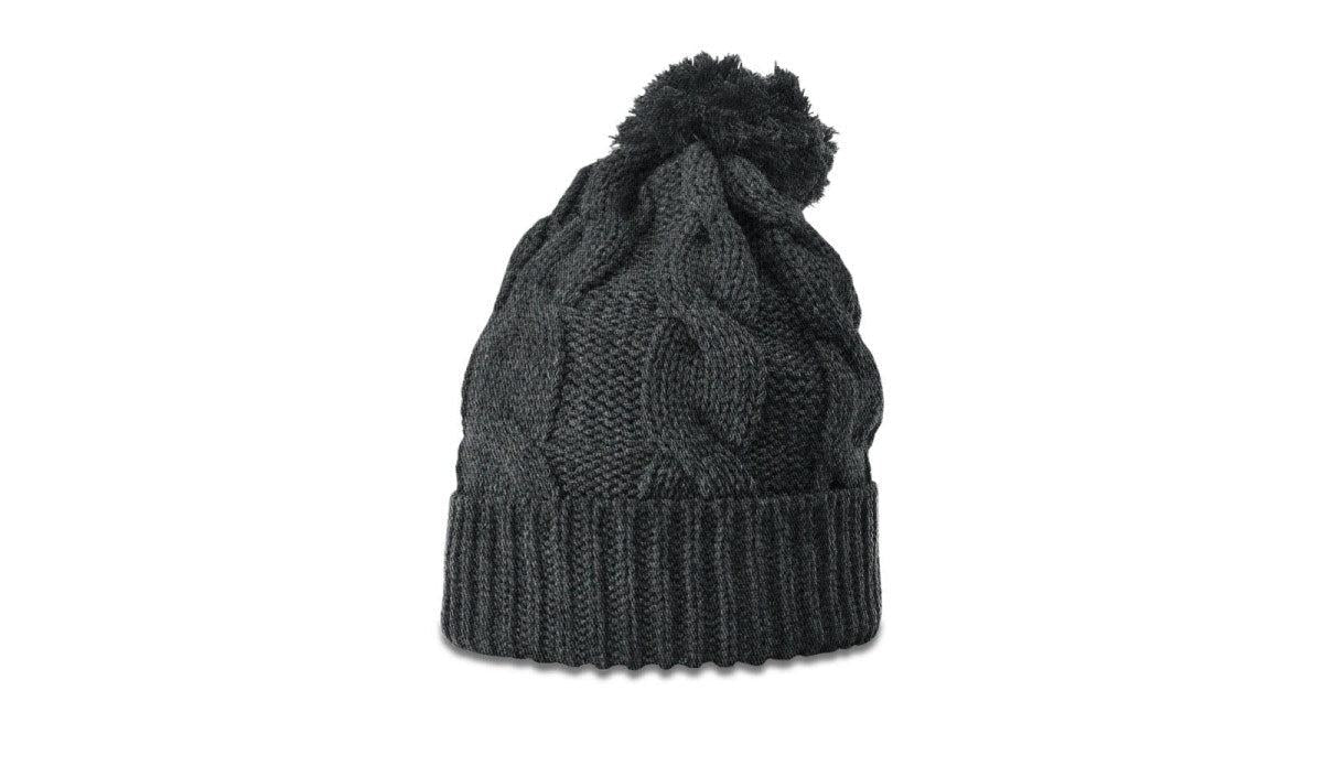 no-logo Richardson Chunk Twist Knit Beanie W/ Cuff & Pom-Richardson-Thread Logic
