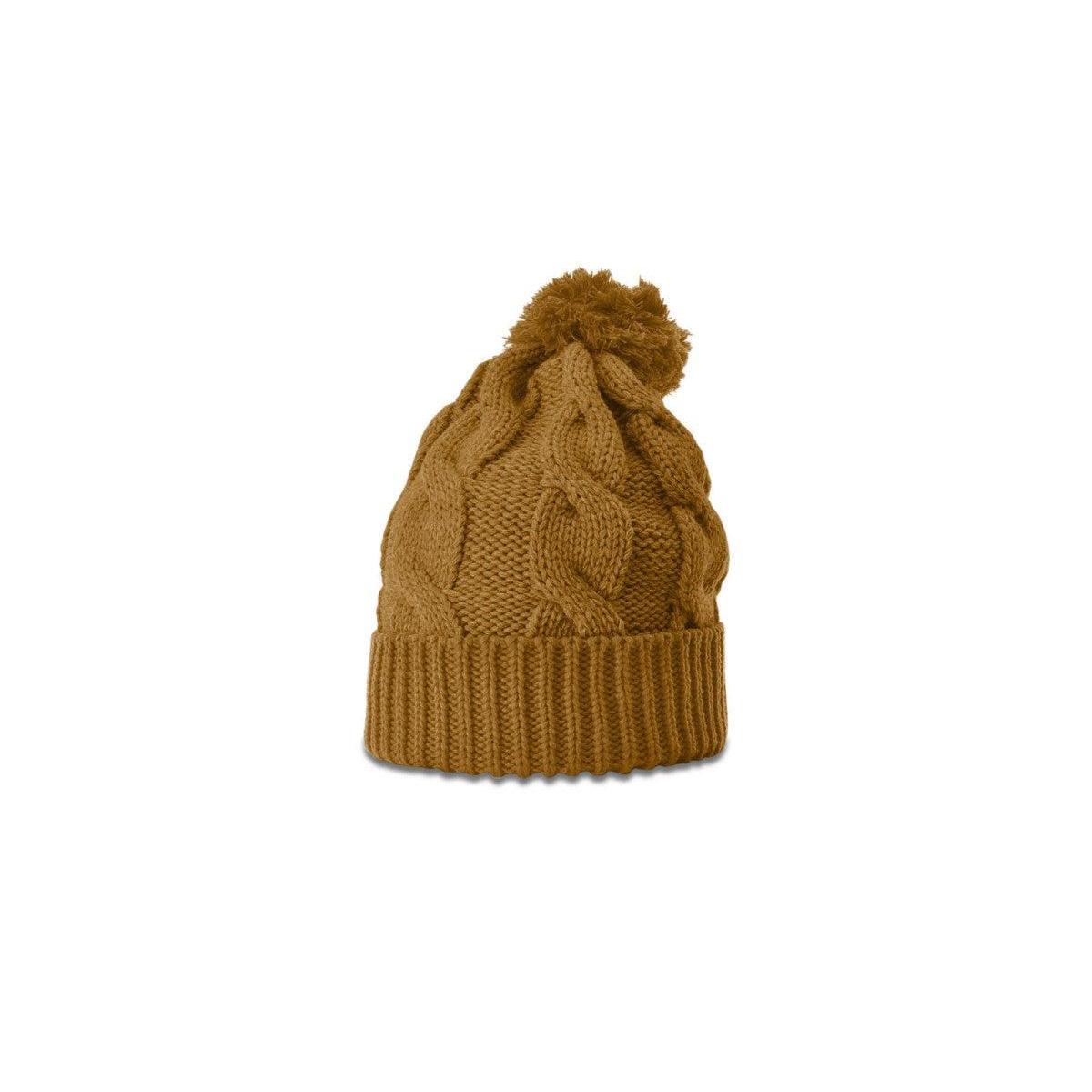 no-logo Richardson Chunk Twist Knit Beanie W/ Cuff & Pom-Richardson-Thread Logic