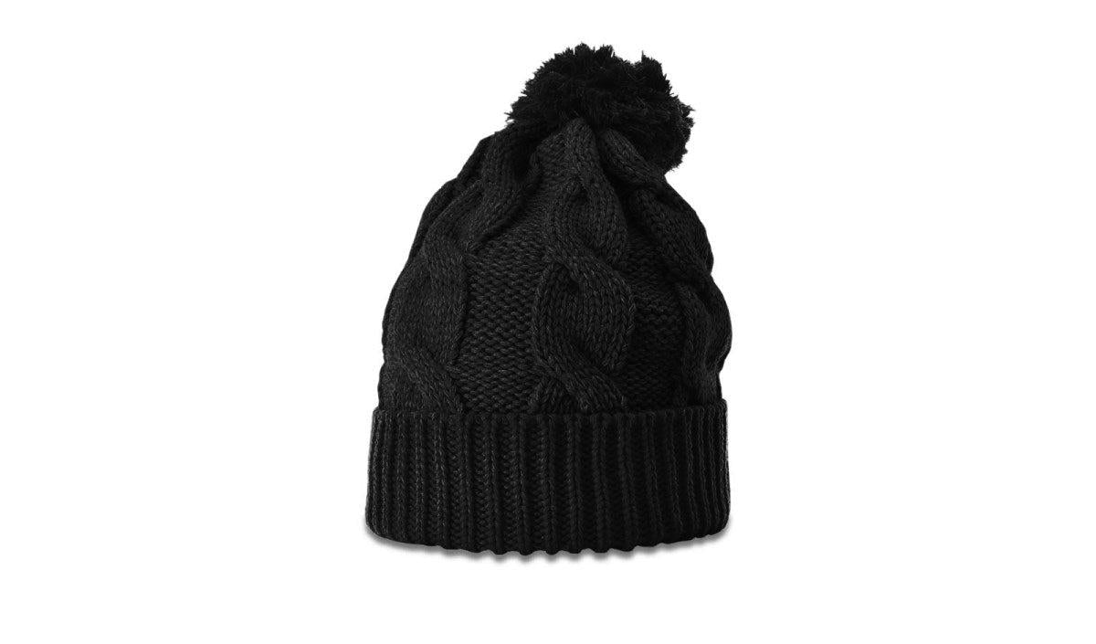 no-logo Richardson Chunk Twist Knit Beanie W/ Cuff & Pom-Richardson-Thread Logic